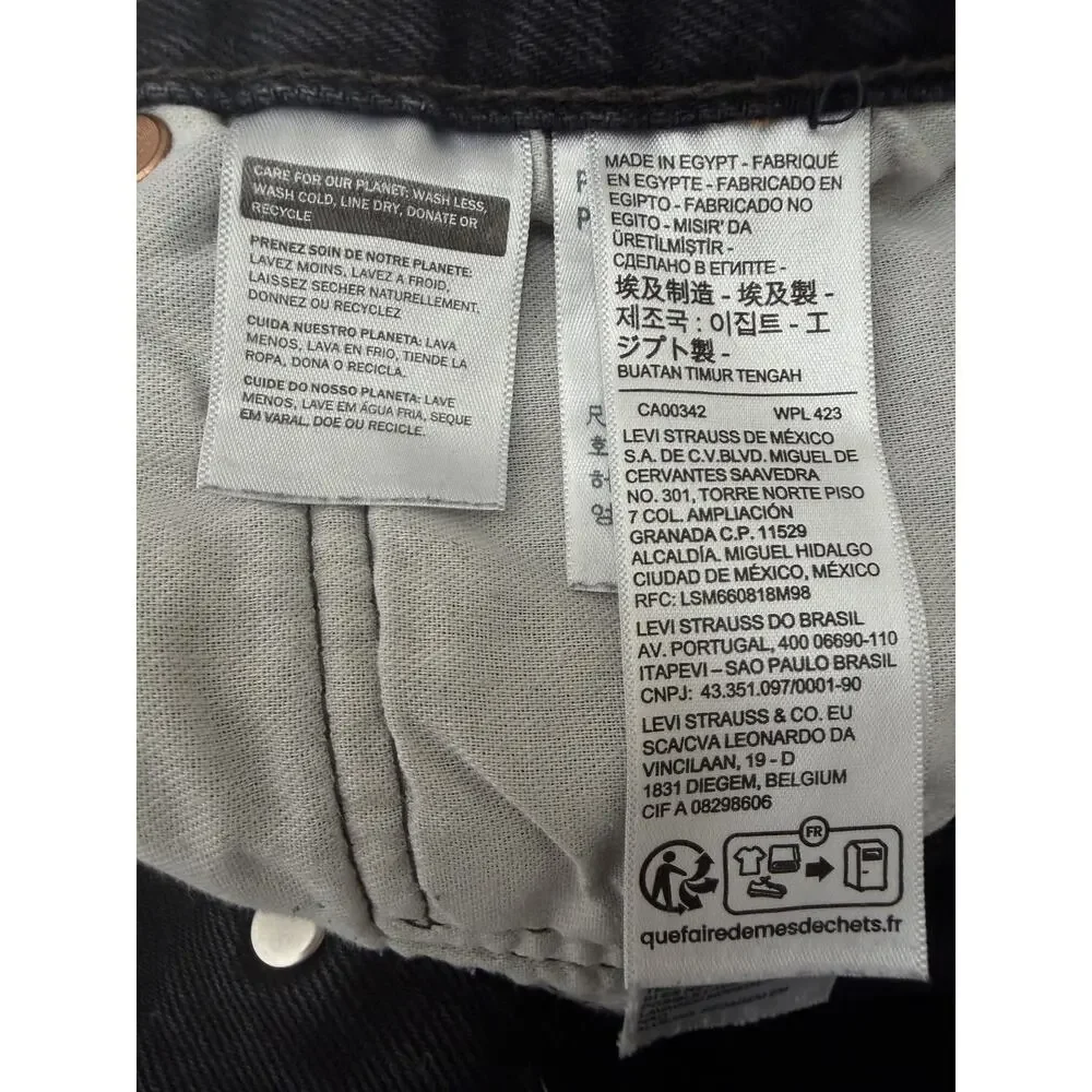 Levi’s Men’s 501 Original Jeans 36x36 Black